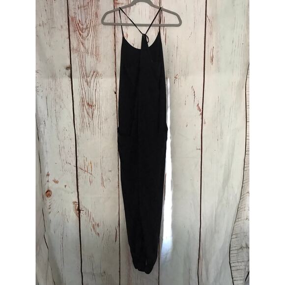 sweaty betty black karma drawstring halter jumpsuit - SIZE 10 - Picture 8 of 10